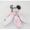 Plato de manta Minnie DISNEY Bebé Nicotoy pétalos oveja blanca rosa 30 cm