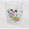 Mickey Glas und seine Disney Freunde Schnee Weihnachten Minnie Donald Daisy Pluto