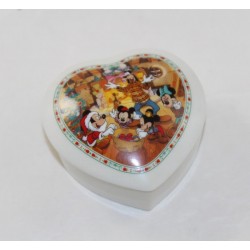 Boîte à bijoux Mickey DISNEYLAND PARIS Noël céramique coeur 8 cm