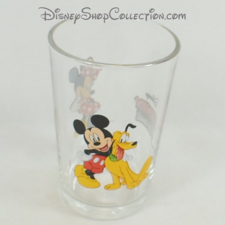 Glass Mickey e amici DISNEY Minnie Mickey Pluto senape