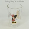 Glass Mickey and friends DISNEY Minnie Mickey Pluto mustard