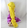 Bambola di peluche Rapunzel DISNEY abito viola capelli lunghi da principessa 50 cm