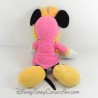 Peluche Minnie DISNEY PTS SRL peignoir robe de chambre rose jaune 43 cm