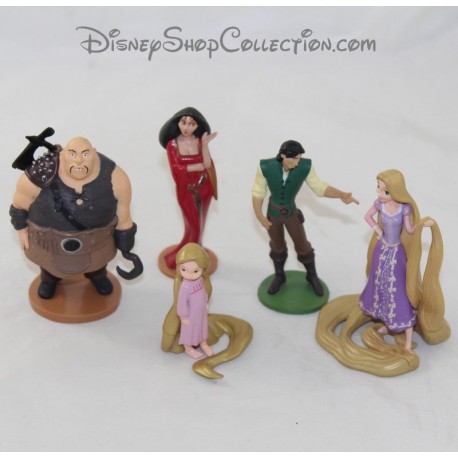 Figurines Raiponce DISNEY STORE lot de 5 figurines