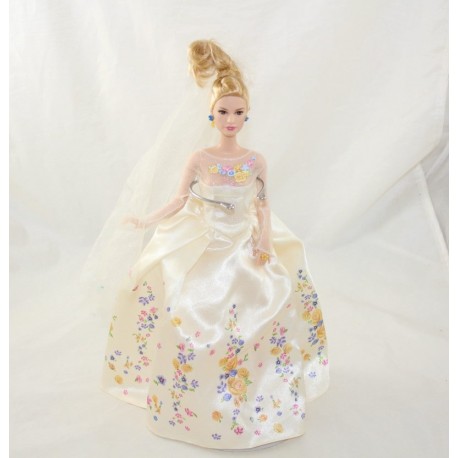 Cinderella Puppe DISNEY MATTEL Aschenputtel Hochzeitstag Brautkleid
