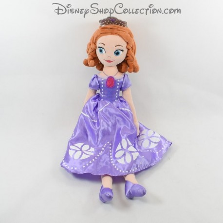 Plush doll Princess Sofia DISNEYLAND PARIS purple dress 53 cm