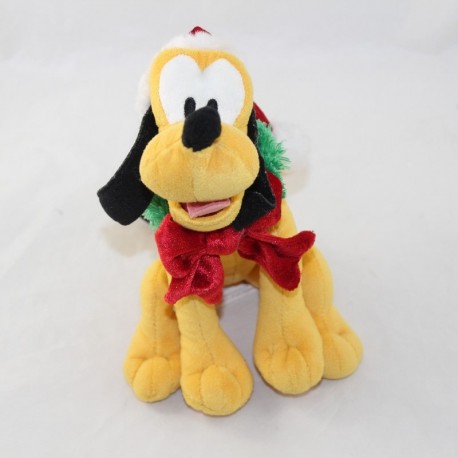 Plush dog Pluto DISNEYLAND PARIS Christmas Mickey and his friends 22 cm