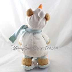 Plush Winnie the Teddy Bear DISNEY STORE disguised as a snowman