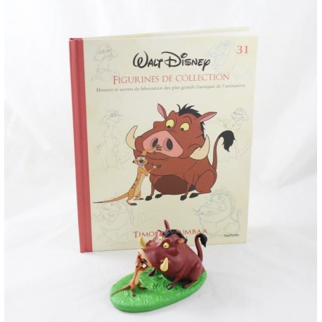 Figurina Timon e Pumbaa HACHETTE Walt Disney Il Re Leone + collezione di libri 10 cm