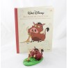 Estatuilla Timón y Pumba HACHETTE Walt Disney El Rey León + colección de libros 10 cm