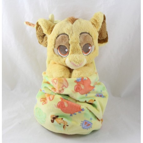 Plush lion Simba DISNEYLAND PARIS The Lion King bag Disney Babies 28 cm