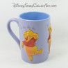 Mug in relief Winnie the pooh DISNEY STORE different expressions laugh purple ceramic cup 3D