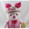 Peluche Porcinet DISNEY STORE vaso miele rosa cappello ufficiale 30 cm