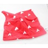 Flat blanket Bambi DISNEY PRIMARK square red heart white 30 cm