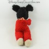 Plush Mickey Mouse DISNEY red bib 60s vintage 26 cm