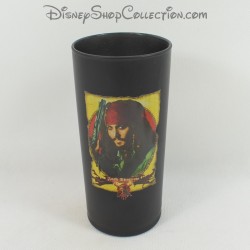 Verre haut Jack Sparrow DISNEY STORE Pirates des Caraibes noir fragile Disney 14 cm