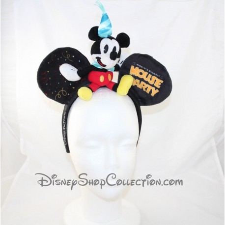 Diadema con orejas de Mickey y Minnie Mouse de Disney para adultos y niños,  diadema de decoración para niñas, tocado de cumpleaños, juguetes Disneyland