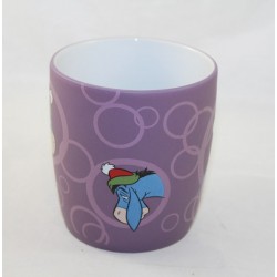 Mug âne Bourriquet DISNEY STORE tasse mauve blanc Noël en céramique