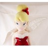 Doll plush fairy Bell DISNEYLAND PARIS red dress Christmas 58 cm