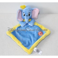 Doudou piatto Dumbo DISNEY NICOTOY palloncino elefante giallo blu 30 cm
