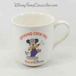 Tasse Mickey Mouse EURO DISNEY Hornsea Pottery England Opening Crew 1992