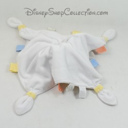 Doudou plat éléphant Dumbo DISNEY STORE marionnette noeuds étiquettes