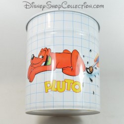 Corbeille à papier chien Pluto WALT DISNEY Mickey et ses amis poubelle métal vintage 26 cm
