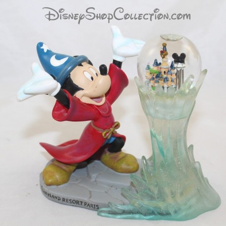 Globo di neve Mickey DISNEYLAND PARIS Fantasia l'apprendista stregone figurina palla di neve Disney 15 cm