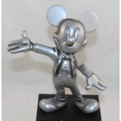Figurine statuette Mickey DISNEYLAND PARIS argent Welcome Bienvenue 25 cm