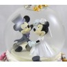 Schneekugel Mickey Minnie DISNEY STORE HochzeitsmarschAutomat Schneeball 23 cm