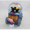 Schneemusik Globus Auto Mickey Minnie DISNEYLAND RESORT PARIS Zip-A-Dee-Doo-Dah blau Vintage