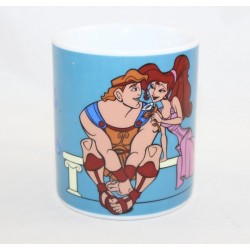 Mug Hercules DISNEY Manios SA Hercule et Megara porcelaine bleu 9 cm