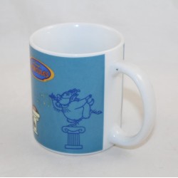 Mug Hercules DISNEY Manios SA Hercule et Megara porcelaine bleu 9 cm