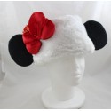 Bonnet Minnie DISNEYLAND PARIS Noël style chapeau de cosaque oreilles rouge blanc