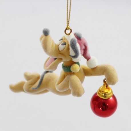 Ornamento cane Plutone DISNEY decorazione per appendere palla di Natale morbida 9 cm