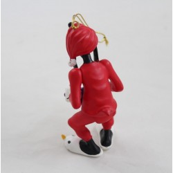 Ornement articulé Dingo DISNEY décoration à suspendre résine Goofy pyjama Noël pain d'épice 10 cm