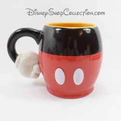 Mug in relief Mickey DISNEYLAND PARIS cup 3D red black handle hand 12 cm