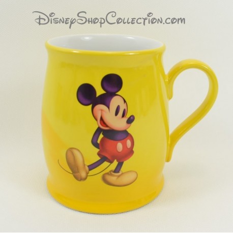 Taza Mickey DISNEY STORE amarillo Mickey Mouse retro cerámica 10 cm 