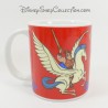 Mug Hercules DISNEY Manios SA Hercules and Pegasus red porcelain 9 cm