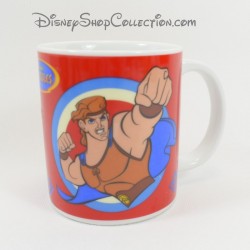 Mug Hercules DISNEY Manios SA Hercule et Pégase porcelaine rouge 9 cm