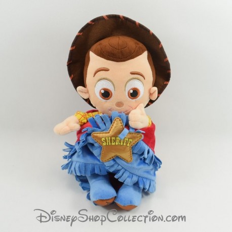 Peluche Woody DISNEYLAND PARIS Toy Story bébé couverture Disney Babies 30 cm