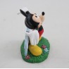 Resin figurine Mickey EURO DISNEY statuette arms flowers raised 10 cm
