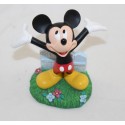 Figurine en résine Mickey EURO DISNEY statuette bras fleurs levé 12 cm