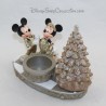 Photophore Mickey e Minnie DISNEYLAND PARIS Candela di Natale 12 cm