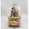 Snow globe musical Rapunzel DISNEYLAND PARIS snowball snowglobe Flynn 16 cm