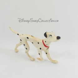Ancienne figurine chien Pongo DISNEY Jim WDP Les 101 Dalmatiens collier rouge années 60