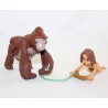 Figurine Kala et Tarzan DISNEY McDonald's vintage 1999 Tarzan gorille