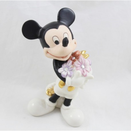 Mickey Figurine DISNEY LENOX American by Design Mickey's Blumen für Sie