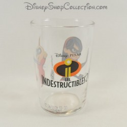 Glass The Incredibles DISNEY PIXAR Amora Violet and Jack-Jack mustard glass 10 cm