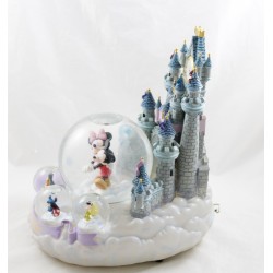 Snow musical globe DISNEYLAND Loves first kiss cloud clock multi characters 27 cm